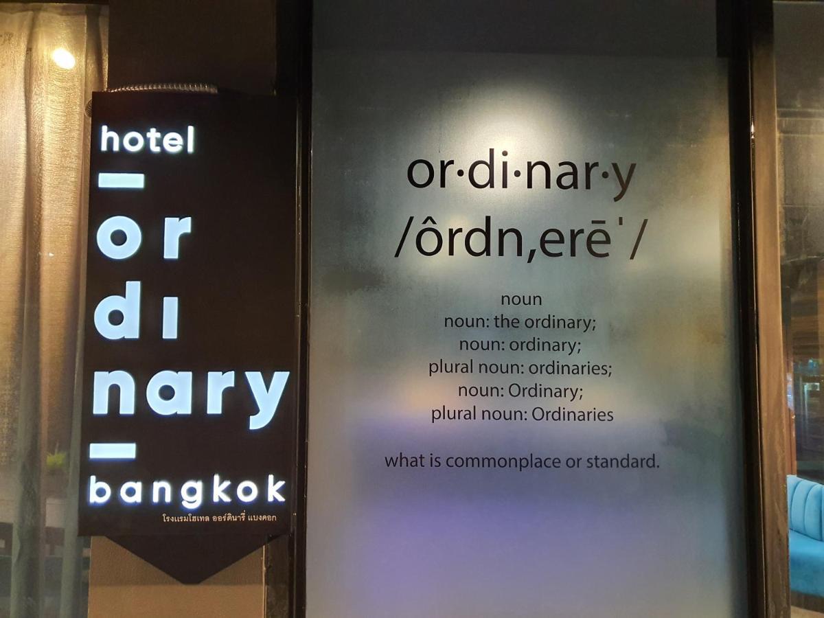 Hotel Ordinary Bangkok Exteriér fotografie